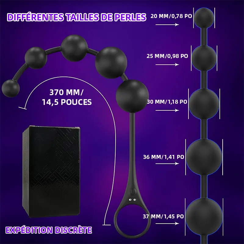 Vibromasseur Anal Beads – Plug Anal 14,5" Connecté