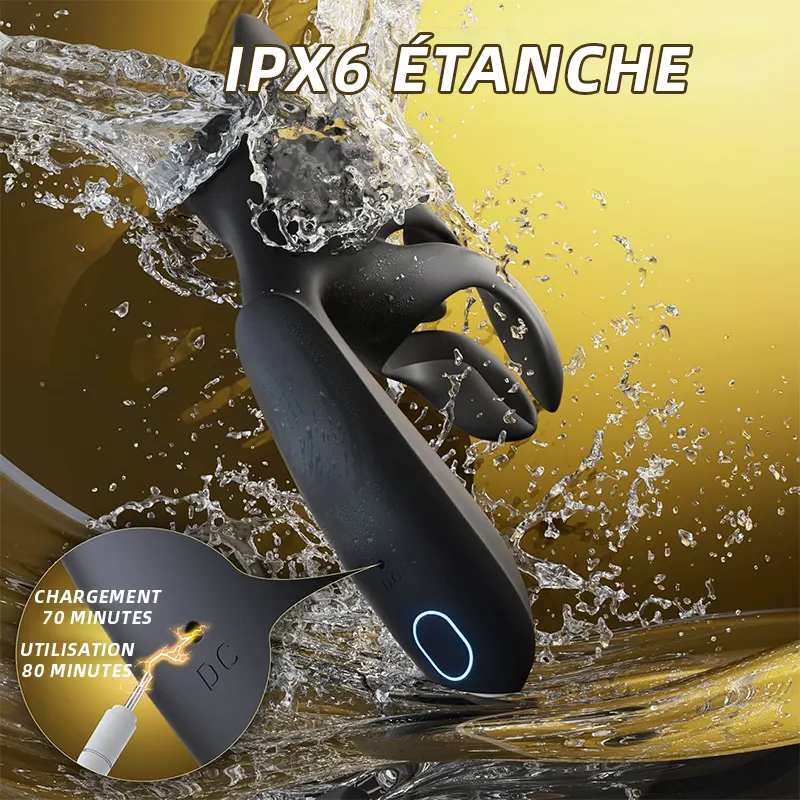 Stimulateur Prostatique 3-en-1 Homme avec 10 Modes Vibrants