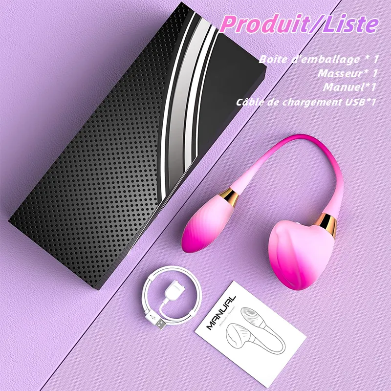 Vibromasseur double tête pour vagin et point G
