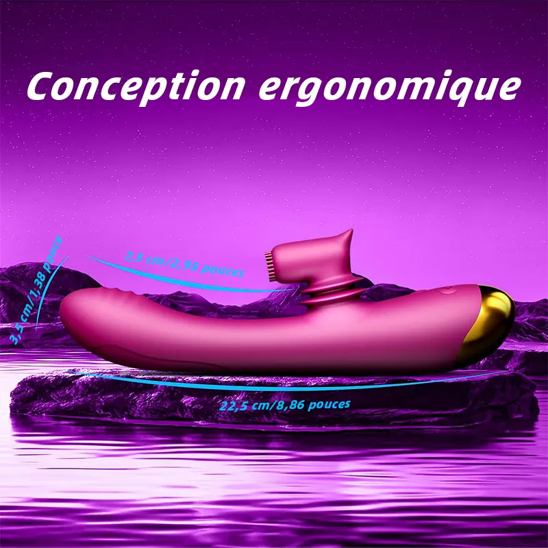 Vibromasseur Brosse 360° – Point G et Clitoris en Plaisir