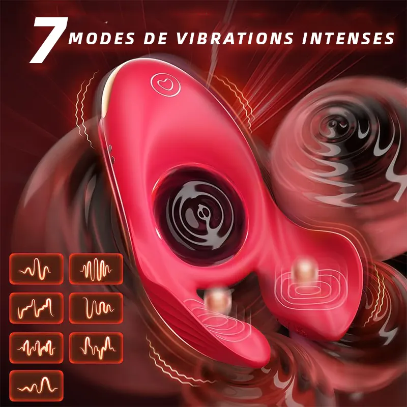 Anneau Pénien Rose Vibrant avec Stimulation Clitoridienne