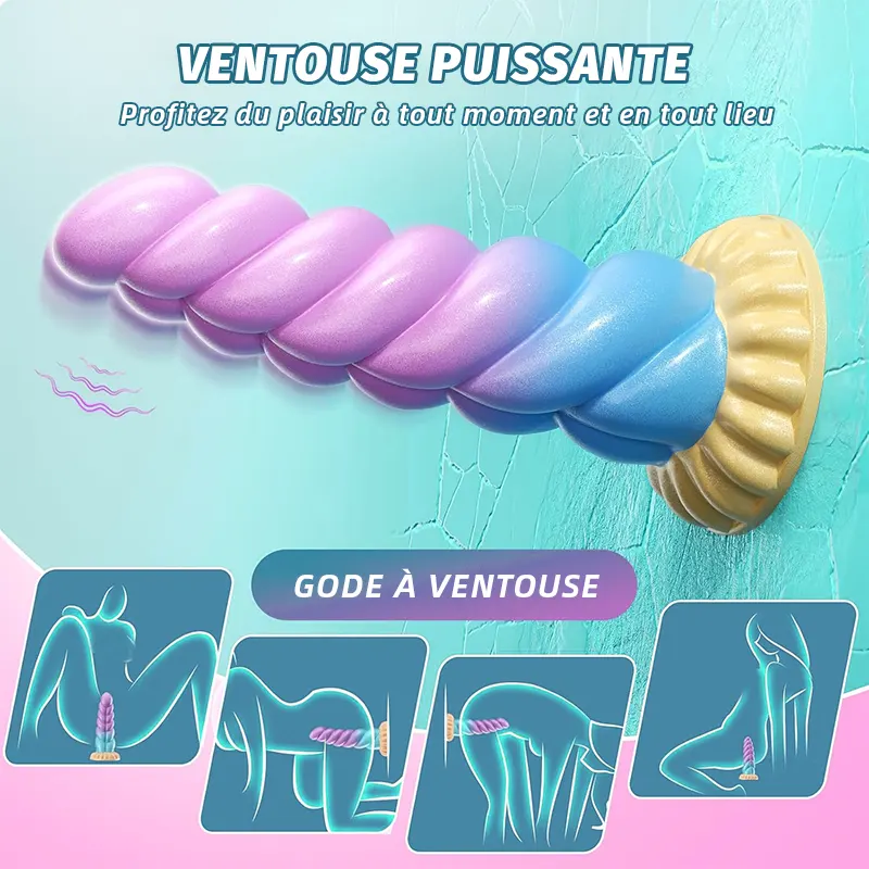 Plug Anal Fantaisie Vibrant en Silicone Télécommandé