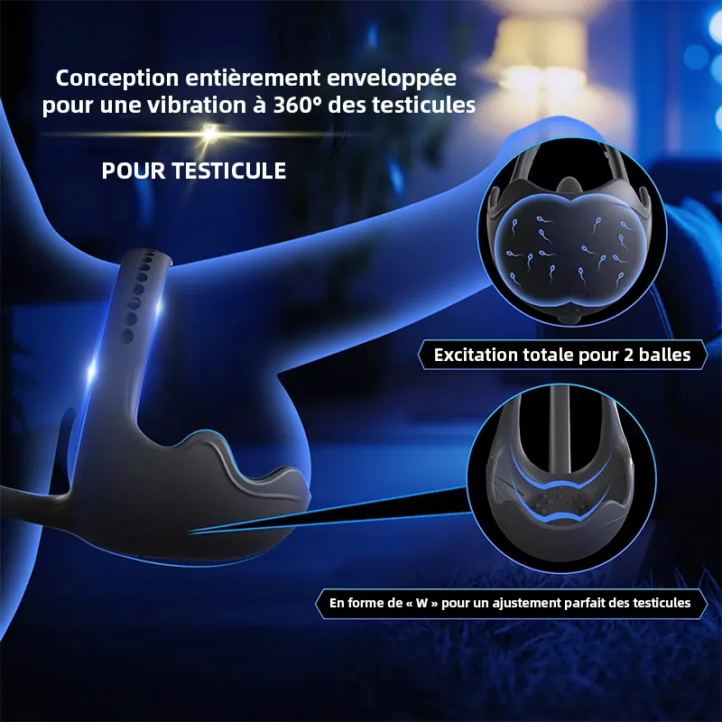 Anneau Vibrant pour Plaisir Anal et du Périnée