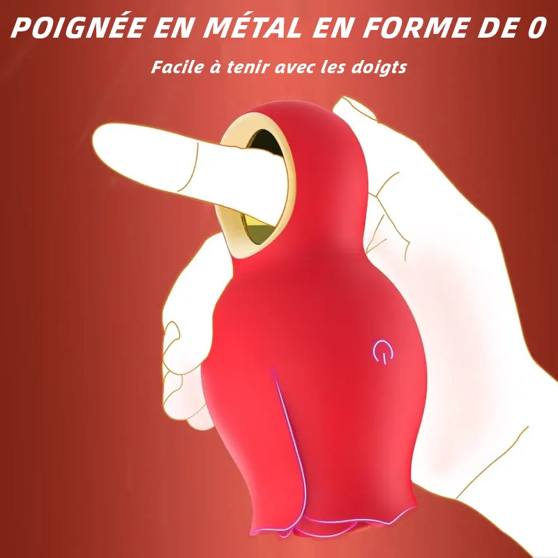 Rose Toy Vibrant avec Langue 360° – Stimulateur Clitoridien