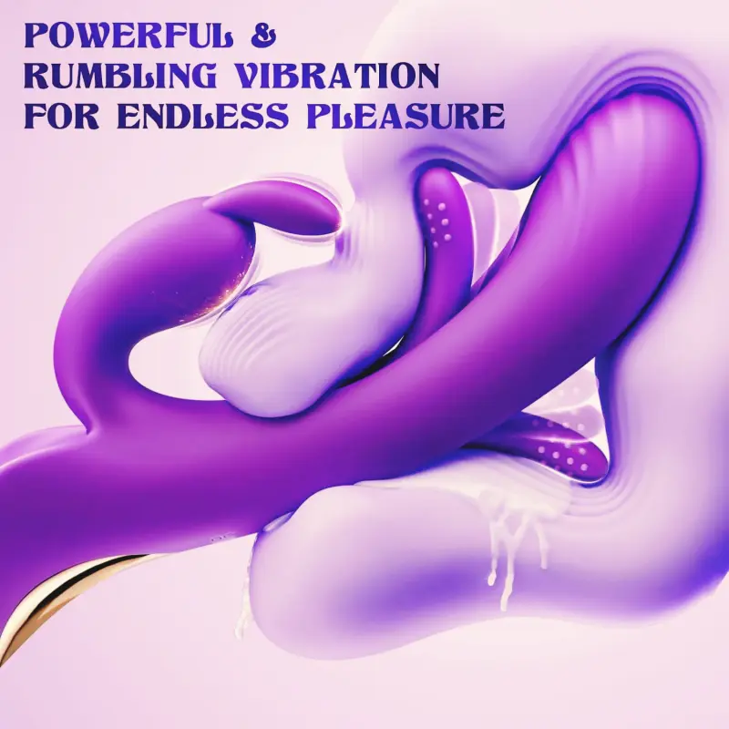 Vibromasseur Rabbit 4 en 1 – Stimulation du clitoris et du point G