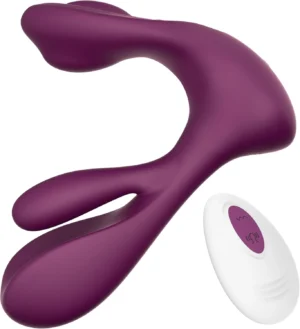 Vibromasseur portable point G & clitoris à rotation