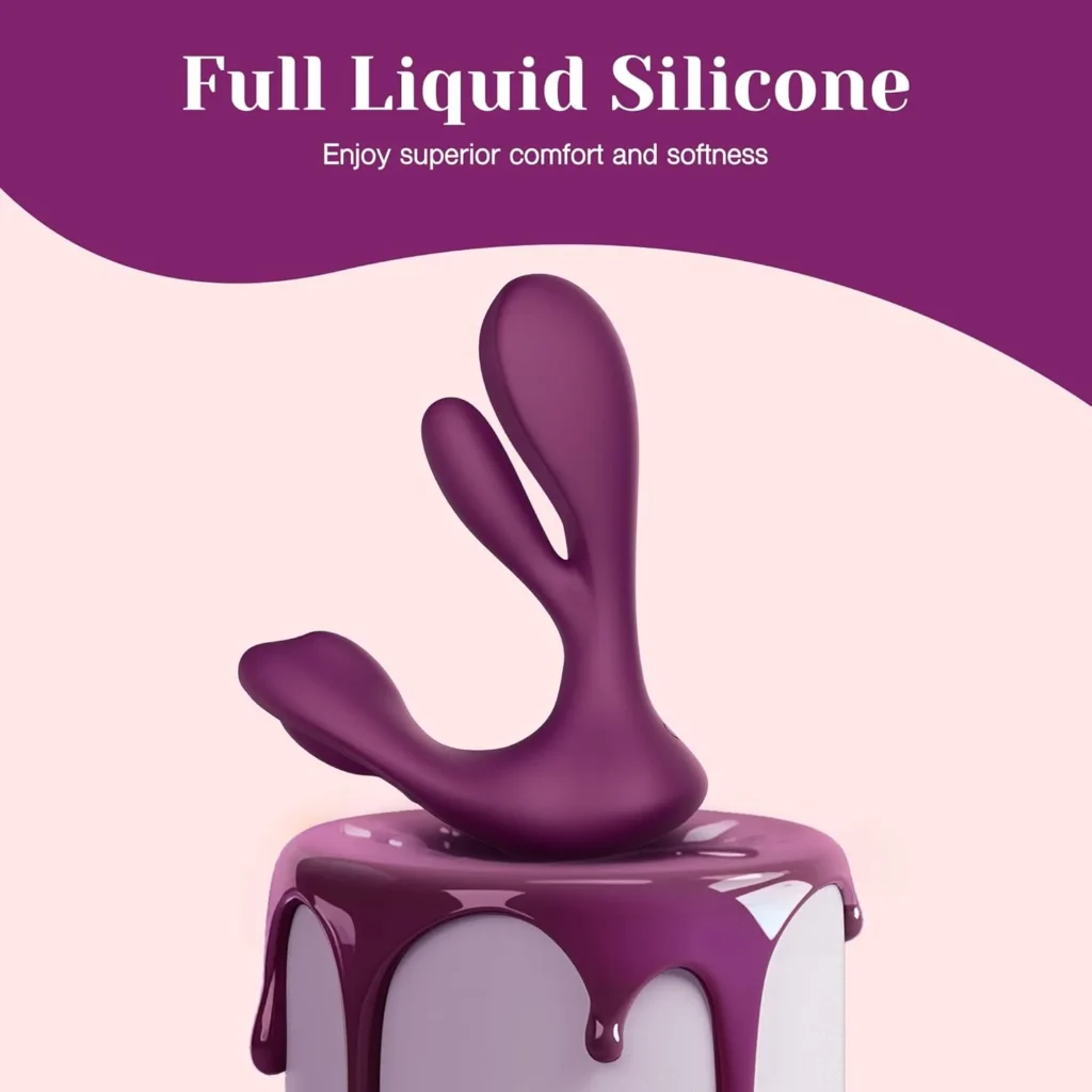 Vibromasseur portable point G & clitoris à rotation