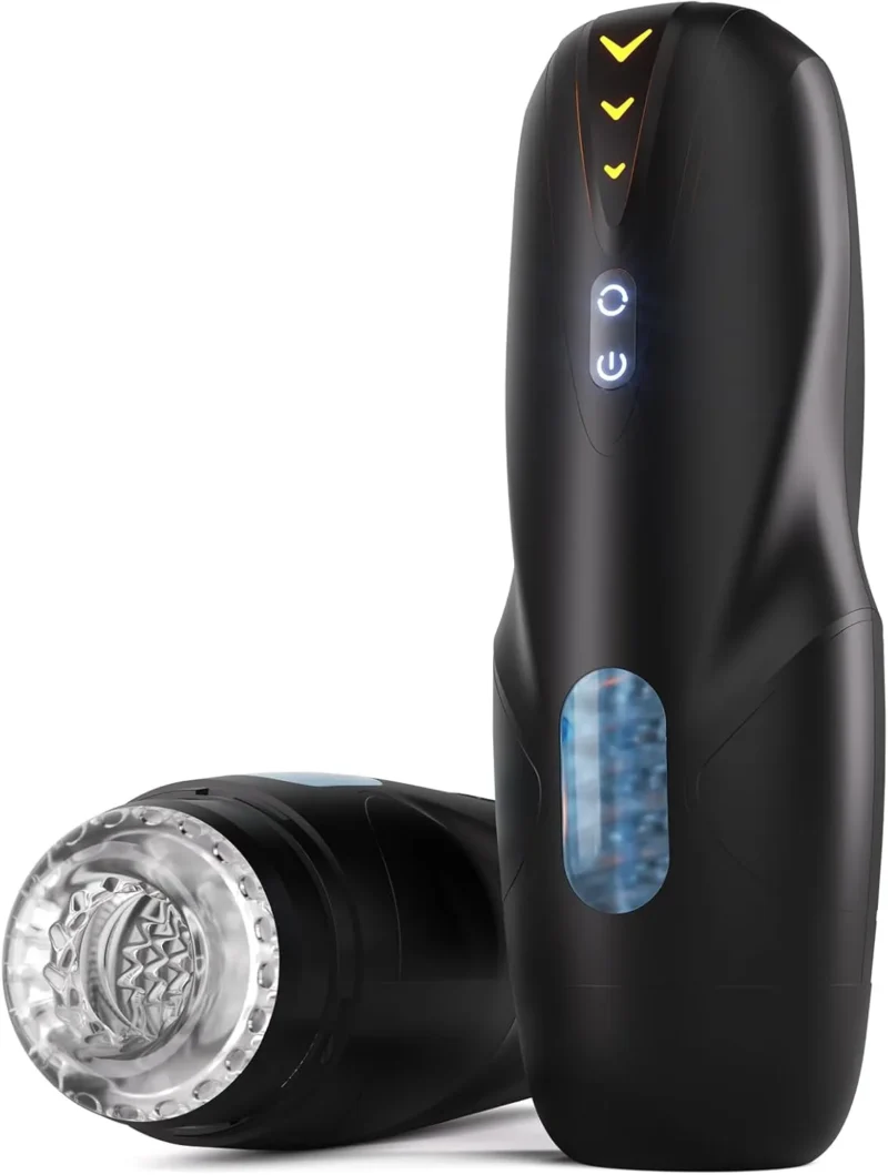Masturbateur homme - 8 modes de vibration, manchon 3D réaliste