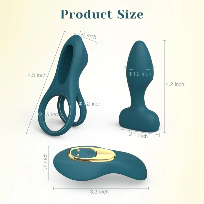 Kit Vibrateur Couple – Anneau Vibrant, Vibro Culotte & Plug Anal