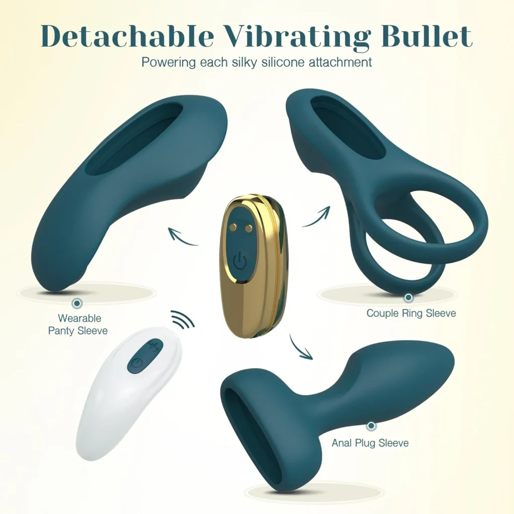 Kit Vibrateur Couple – Anneau Vibrant, Vibro Culotte & Plug Anal