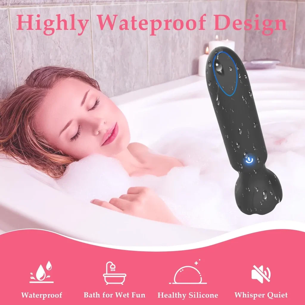 Mini Vibromasseur Bullet – 9 Modes, App Contrôle, Discret (Rose)