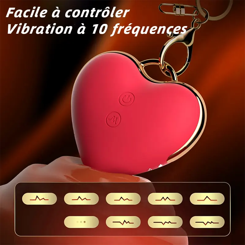 Vibromasseur Ventouse en Forme de Cœur – Stimulateur Clitoridien