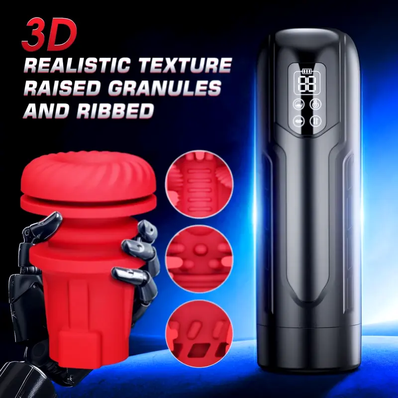 Masturbateur Homme avec 9 Modes de Succion et Vibration
