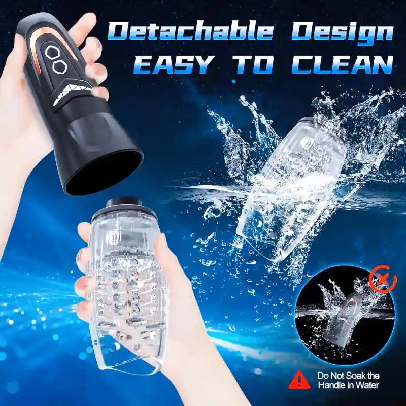 Masturbateur Automatique avec Vibration, Poussée & Rotation
