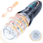 Masturbateur Automatique avec Vibration, Poussée & Rotation