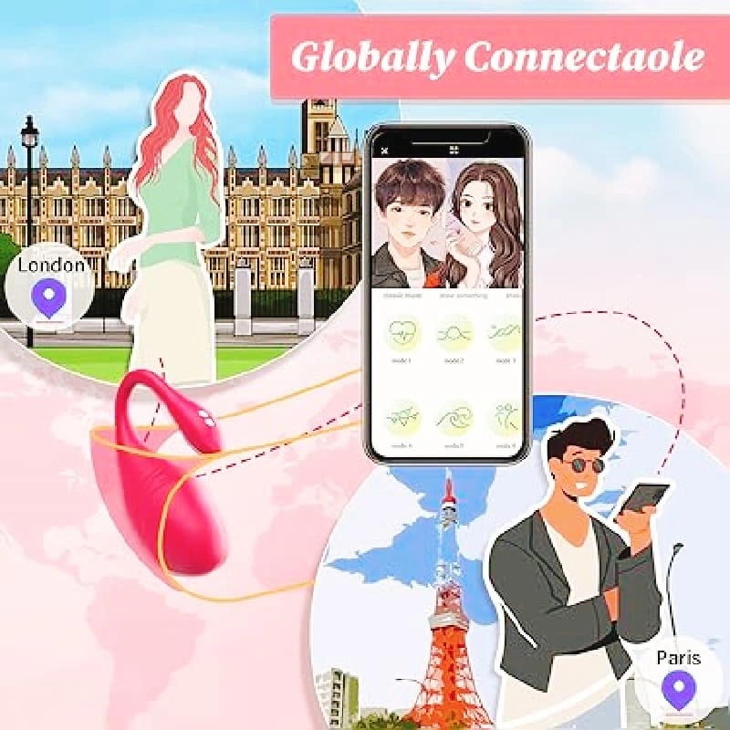 Vibromasseur Femme avec App – 9 Modes Clitoris et Couple