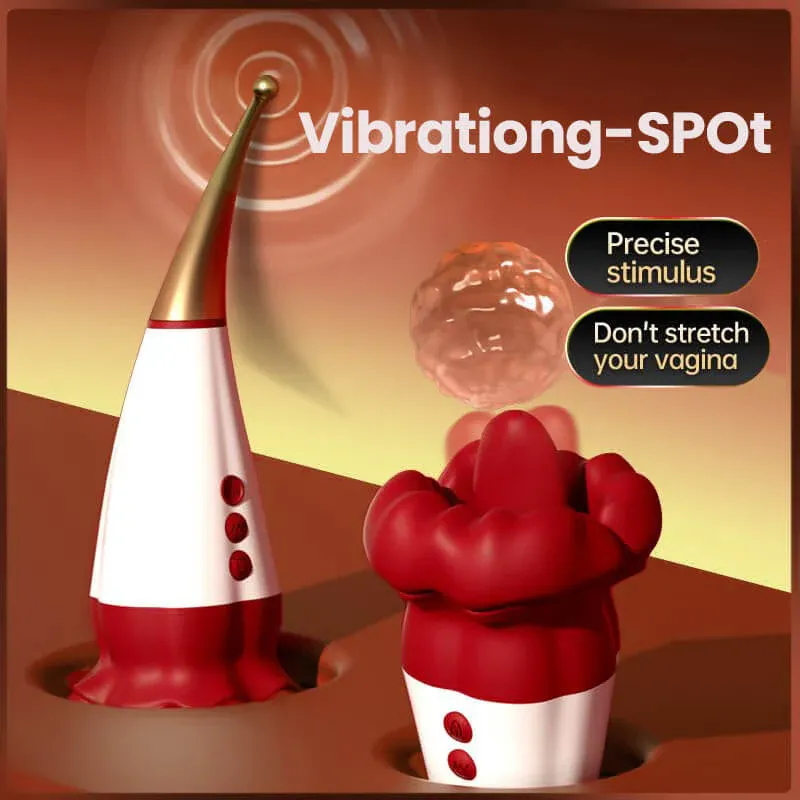 Vibromasseur Lèvres Rouges à Double Usage pour Femme