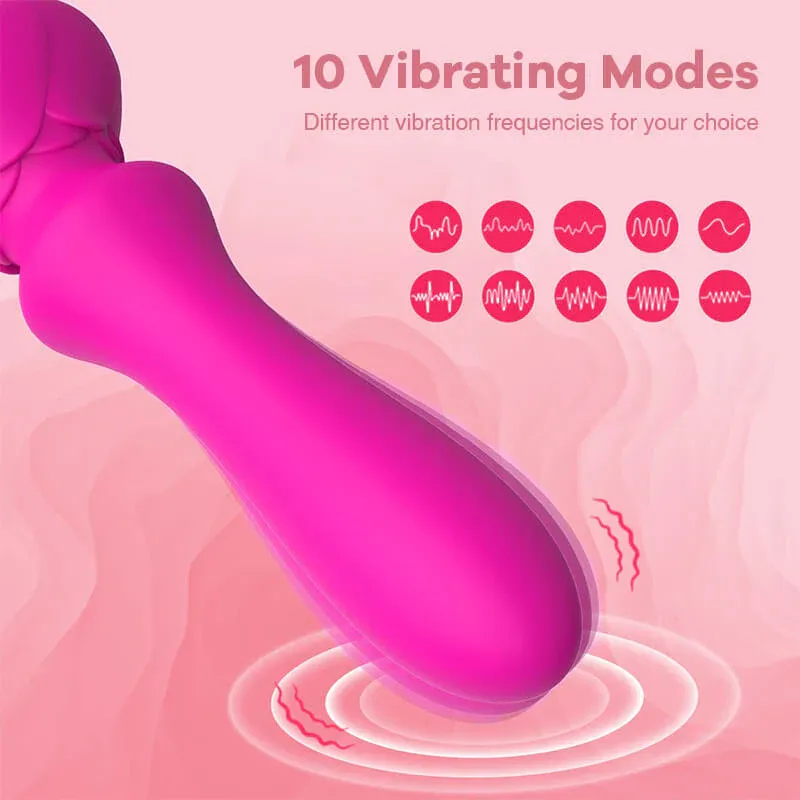 Vibromasseur Rose 10 Modes – Stimulation Clitoridienne
