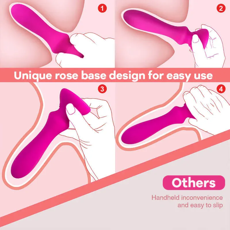 Vibromasseur Rose 10 Modes – Stimulation Clitoridienne