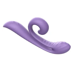 Vibromasseur incurvé à double stimulation – Stimulateur texturé pour point G et clitoris