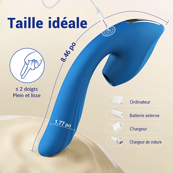 Vibromasseur à double stimulation avec aspiration – Image 6