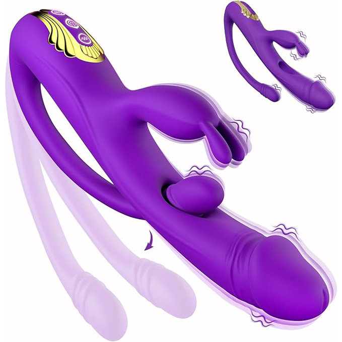 Vibromasseur Rabbit multipoint – Stimulateur flexible pour point G et stimulation externe