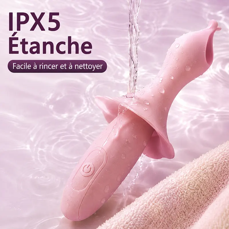 Masseur Personnel Rose en Forme de Tulipe – Image 4