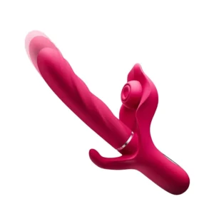 Vibromasseur Rabbit 3-en-1 avec aspiration