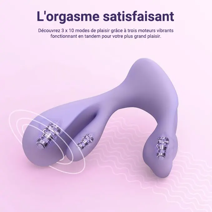 Vibromasseur Portable pour Couple avec Télécommande – Image 3