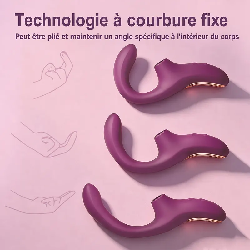 Masseur vibrant incurvé à double stimulation – Image 6
