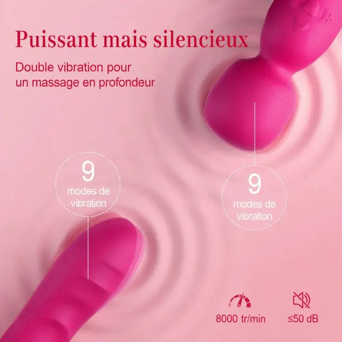 Vibromasseur à tête rotative – Image 6