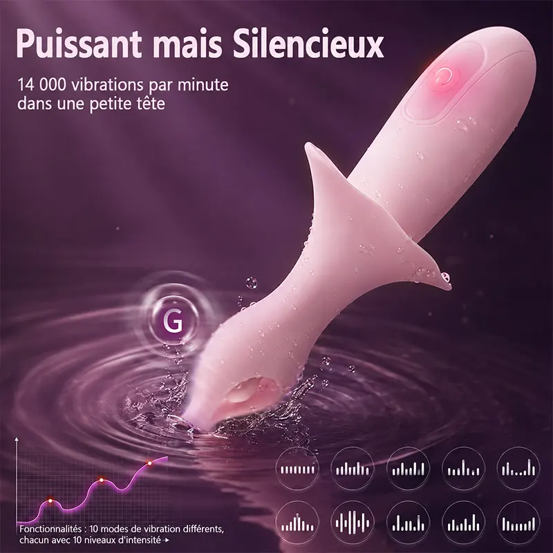 Masseur Personnel Rose en Forme de Tulipe – Image 5