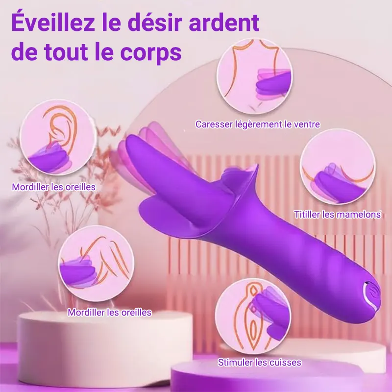 Masseur personnel violet à double stimulation – Image 4