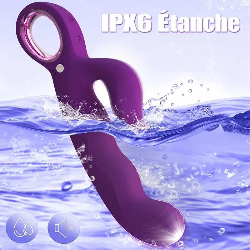 Masseur de Bien-être Personnel Rechargeable Violet – Image 5